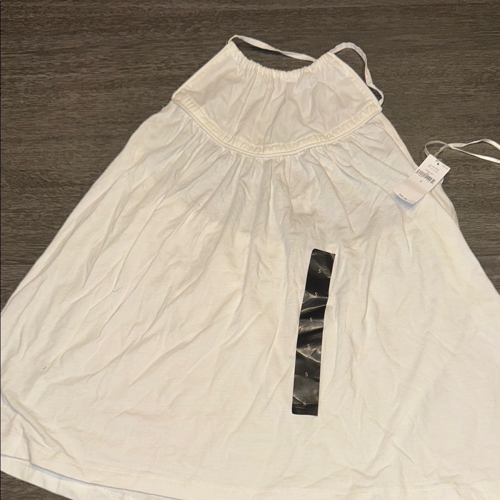 Banana Republic White Cotton Tank Top